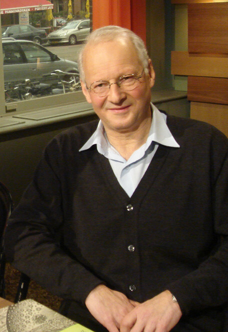 Floris Cohen met zijn boek Floris Cohen met zijn boek