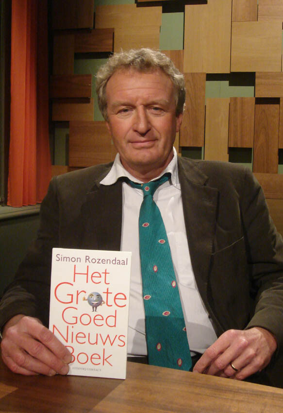 Simon Rozendaal met het grote goed nieuws Simon Rozendaal met het grote goed nieuws